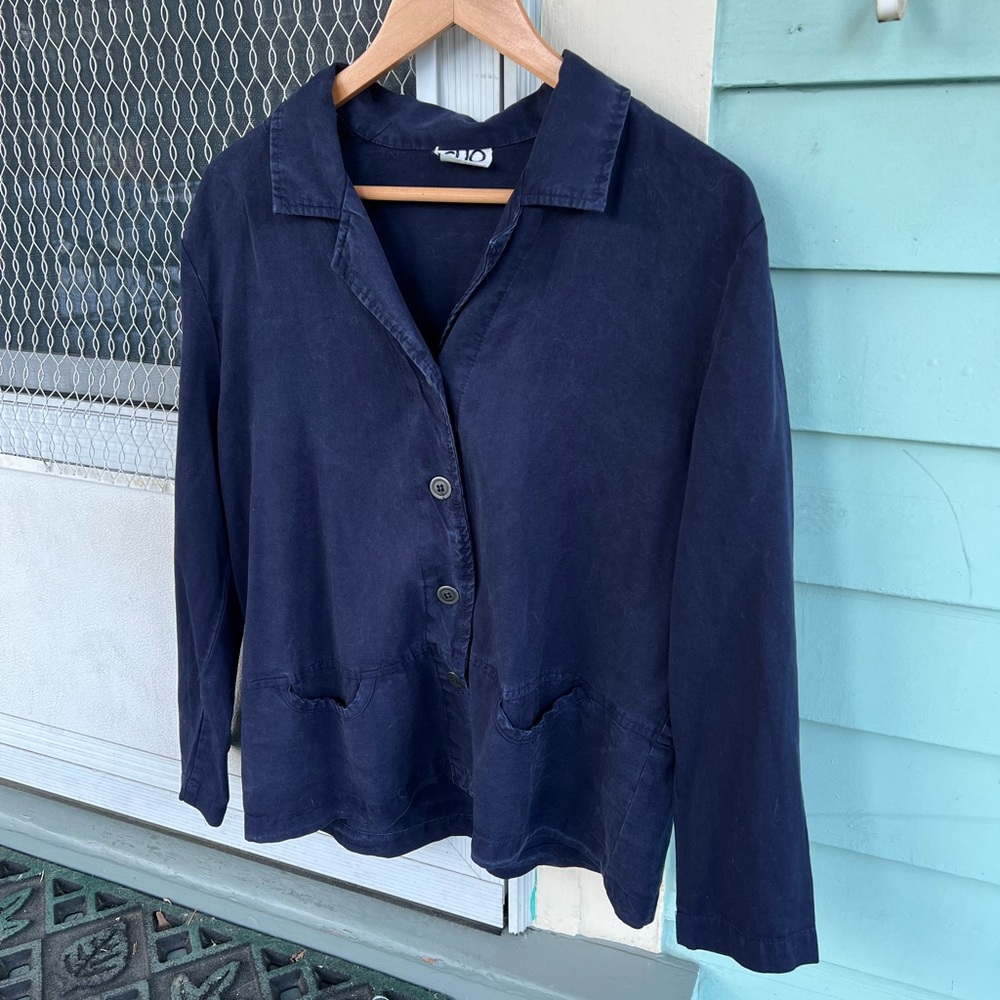 Navy Button Down Shirt